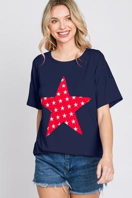 PLUS SOLID TOP WITH STAR PATCH