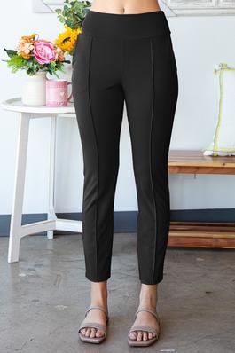 PLUS SOLID STRAIGHT FIT PANTS