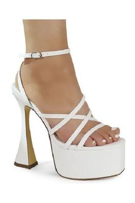 WOMENS STRAPPY ANKLE STRAP PLATFORM CHUNKY SANDALS