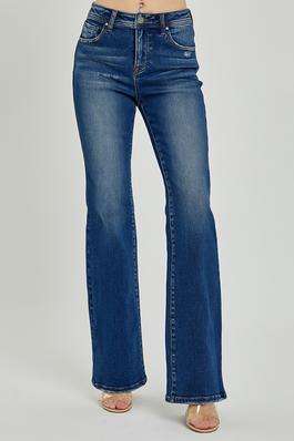PLUS SIZE HIGH RISE-BOOTCUT JEANS