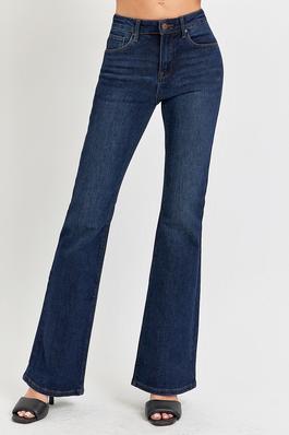 PLUS SIZE HIGH RISE-FLARE-BASIC JEANS