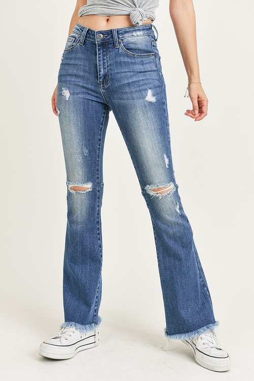 Risen Jeans Mid Rise Straight Leg Jeans – Pineapple Lain Boutique