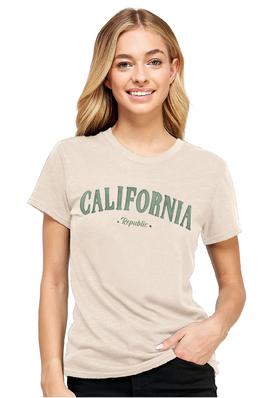 BASIC RELAXED SHORT SLEEVE TSHIRT WITH CALIFORNIA PATCH AND EMBROIDERY
