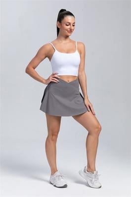 High-waisted yoga short skirt
