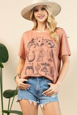 Western Elements Graphic Short Sleeve T-Shirt 