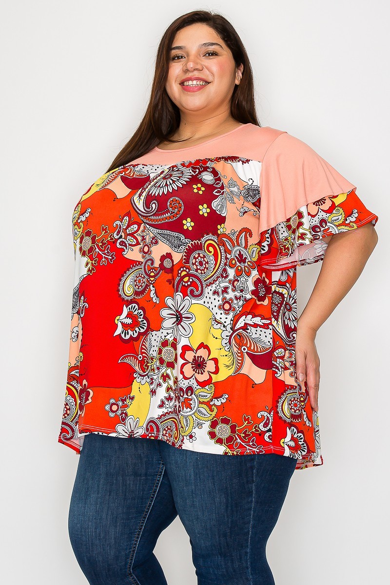 Curvy Lovey > Extra Plus Tops > #LT7026X-LO − LAShowroom.com