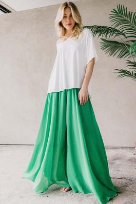 WIDE OPEN PANTS WITH SHORT LINNING
