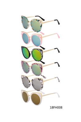 1 Dozen Pack Designer Sunglasses Cat-Eye/Round