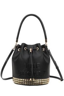 Studded The Bucket Draw String Hobo