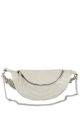 Chevron Quilted Fanny Pack Crossbody Bag
