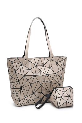 Fashion Geometric Checker 2-in-1 Shopper