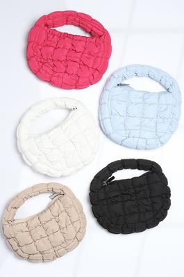 Mini Puffer Quilted Cloud Tote Bag