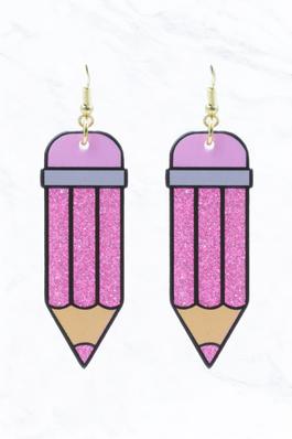 Pencils Acrylic Earrings 