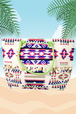 XL Multi Aztec Pattern Tote Bag 