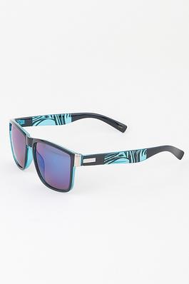 Animal Style Stripe Polycarbonate Sunglasses