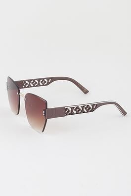 Delicate Clover Tile Bolt Gradient Sunglasses