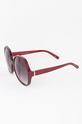 Oversized Modern Gradient Round Sunglasses
