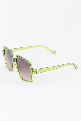 Bright Oversized Modern Gradient Box Sunglasses