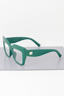 Bulky Matte Cateye Optical Glasses