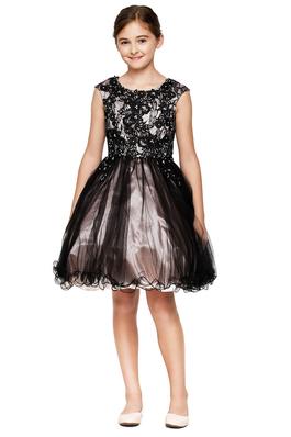 Elegant black lace dress