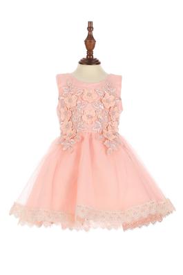 flower lace tulle baby dress
