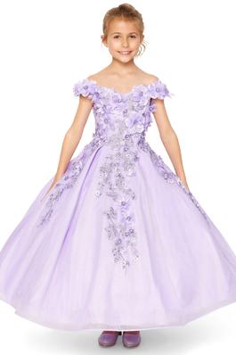 3D floral ball gown