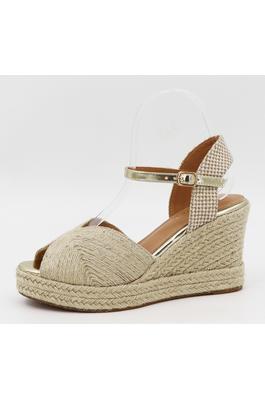 Bamboo Espadrille Braided Band Two Pieces Sandals