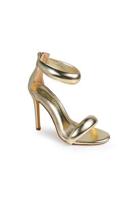 Liliana Stiletto Puffy Band Ankle Strap Sandals