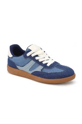 Yoki Color Contrast Lace Up Low Top Sneaker