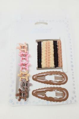 Kids Variety of Hair Tie and Clip Set