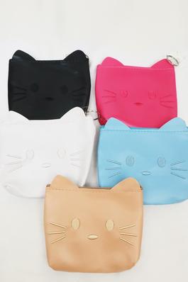 Cat Coin Purse with Key Ring
