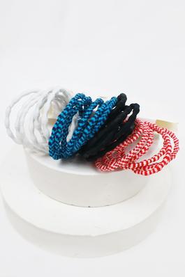 Two Tone Rubber Ponytail Holder for Fine Hair