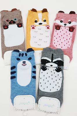 Cute Animal Assorted Printed Socks