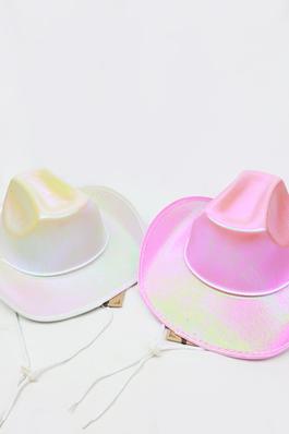 Hologram Sparkling Party Cowboy Hats