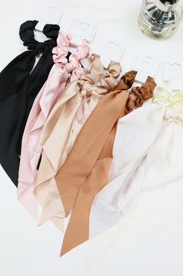 Knotted Bow Chiffon Hair Scrunchies
