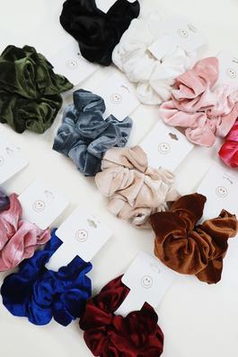 24-pcs Velvet Medium Size Scrunchie
