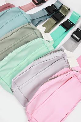 Natural Color Crossbody Belt Bag