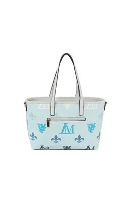 2in1 monogram shoulder tote with matching purse