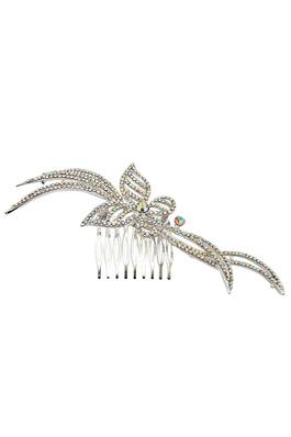 Butterfly Rhinestone Casting Hair Deco Comb