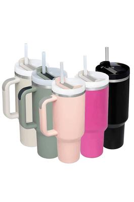 Stainless Stell Insulated Tumbler Handle Straw