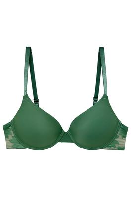 T-shirt bra with double layers bands