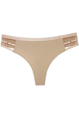 Solid thong featuring sides strappy