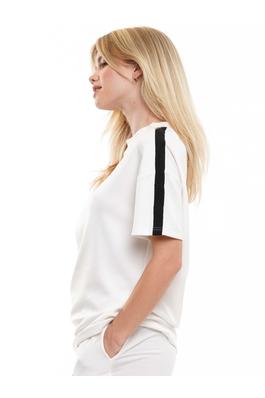 Soft lyocell top with black trim 