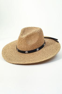 Belt Strap Straw Fashion Fedora Hat