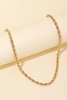 Delicate Rope Chain Choker Necklace