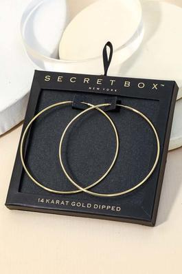 Secret Box Secret Box Skinny 60Mm Hoop Earrings