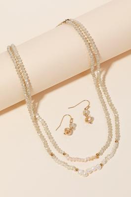 Assorted Dainty Bead Layered Necklace Set