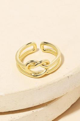 Double Strand Knot Fashion Ring