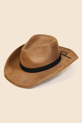Braided Strap Cowboy Hat