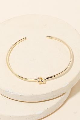 Metallic Knot Cuff Bracelet